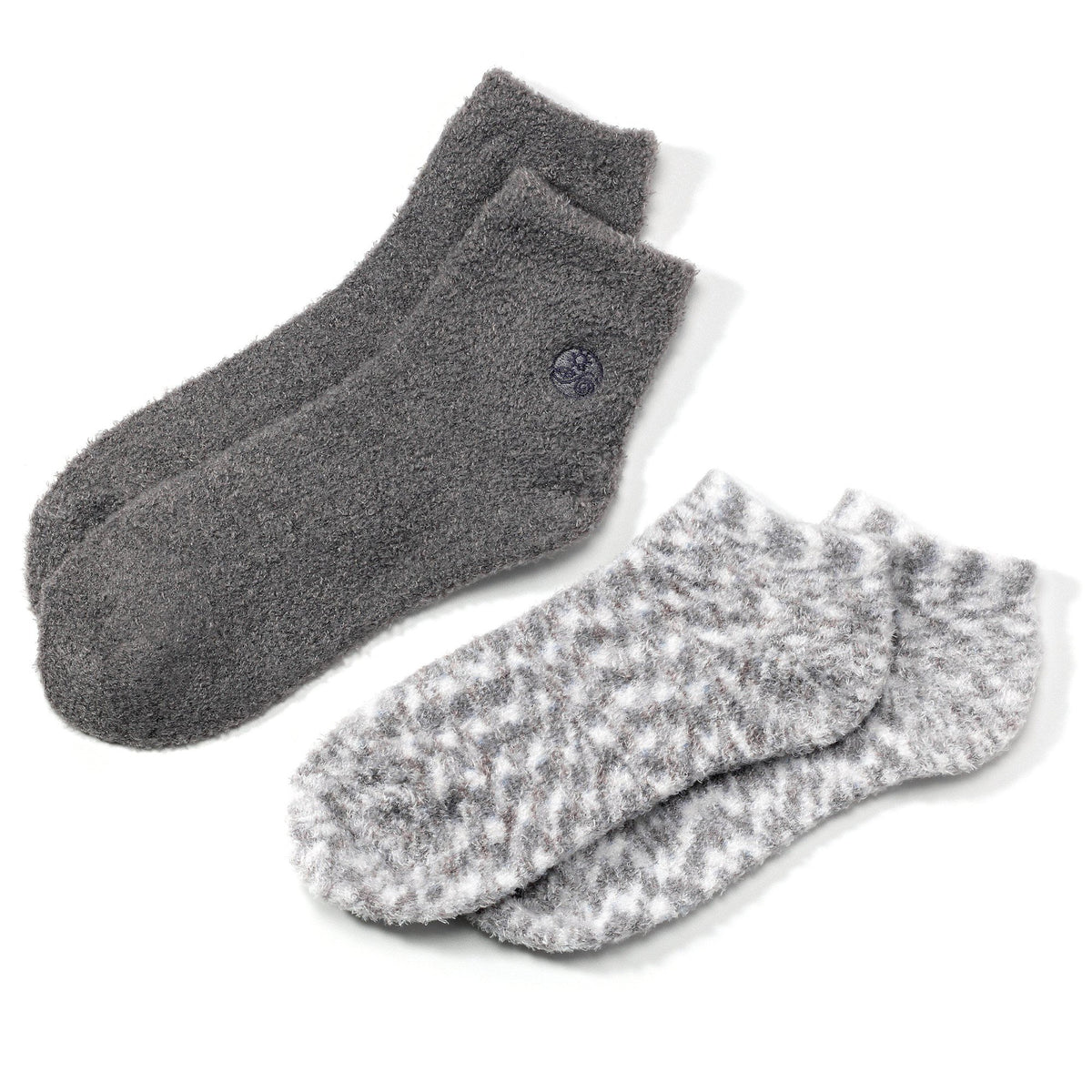 Earth Therapeutics Aloe Socks, Grey, 2 ct Pack