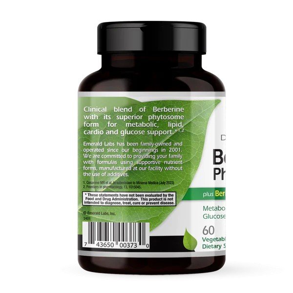 Emerald Labs Berberine Phytosome+ 60 Vegetarian Capsule