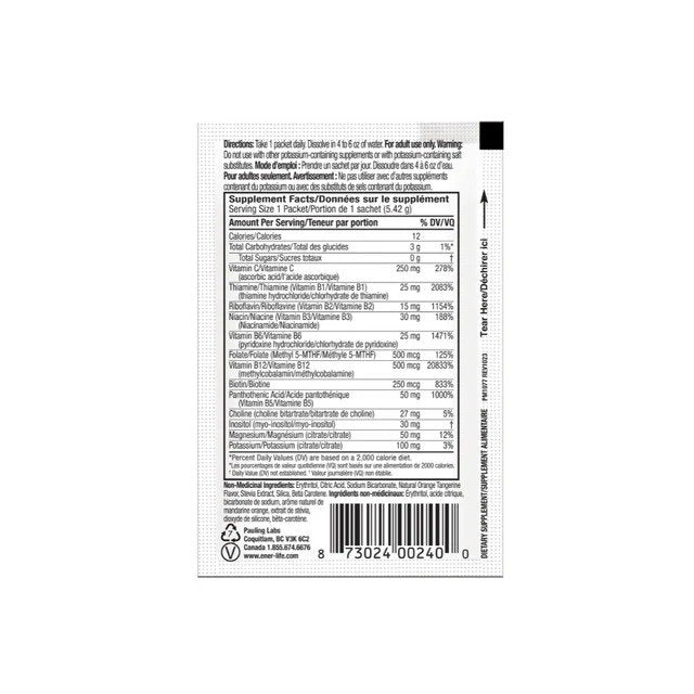 Ener-Life Ener-B+-Vitamin B Complex Drink Mix-Orange-30 Count 5.75 oz(163 g) Powder