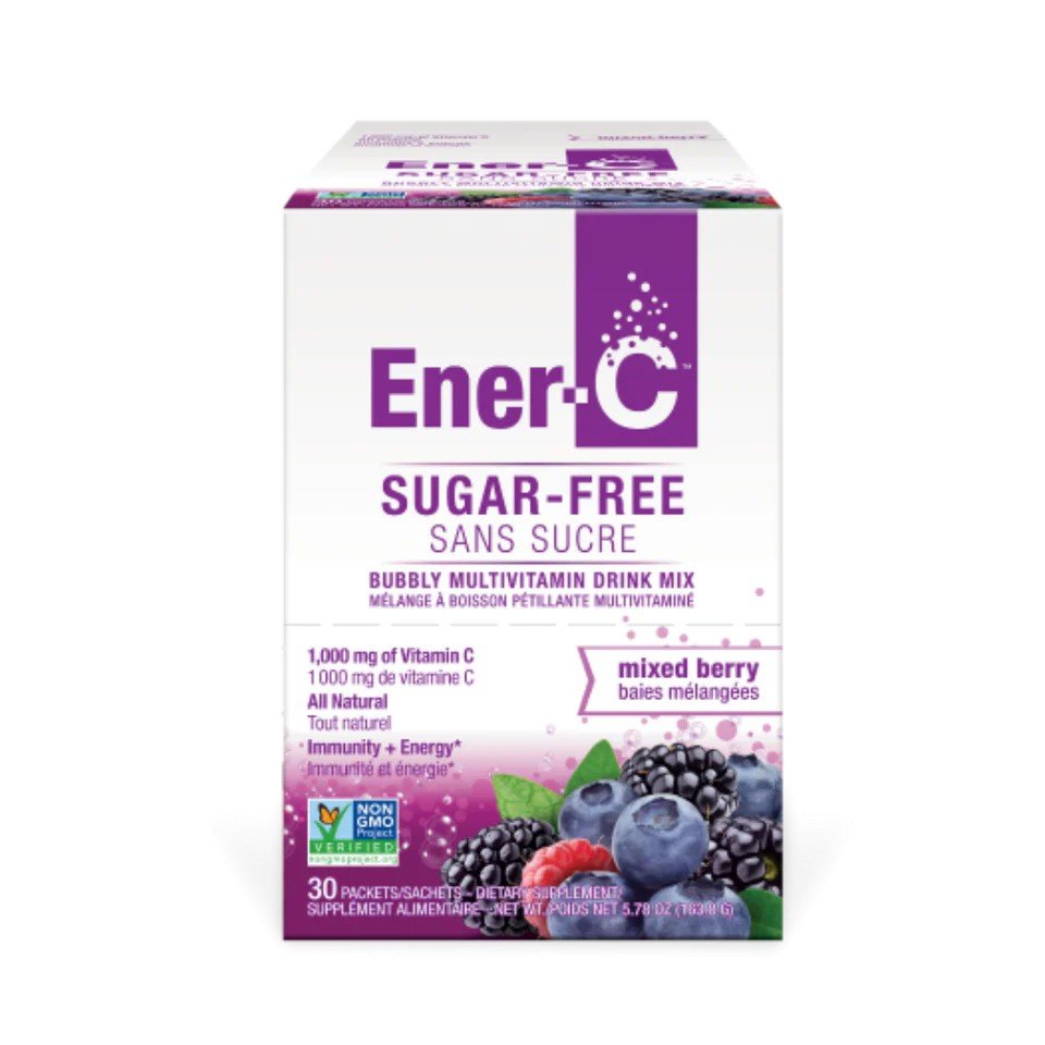 Ener-Life Ener-C-Multivitamin Drink Mix-1,000 mg-Vitamin C-Sugar Free-Mixed Berry-30 Count 5.78 oz(163.8 g) Powder