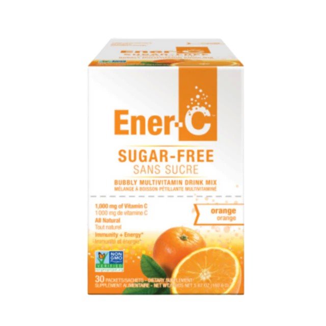 Ener-Life Ener-C-Multivitamin Drink Mix-1,000 mg-Vitamin C-Sugar Free-Orange-30 Count 5.78 oz(163.8 g) Powder