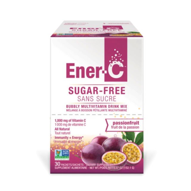 Ener-Life Ener-C-Multivitamin Drink Mix-1,000 mg-Vitamin C-Sugar Free-Passionfruit-30 Count 5.78 oz(163.8 g) Powder