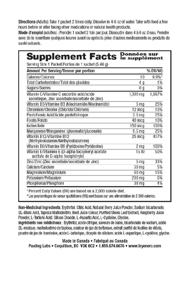 Ener-Life Ener-C-Multivitamin Drink Mix-1,000 mg-Vitamin C-Sugar Free-Lemon Ginger-30 Count 5.78 oz(163.8 g) Powder