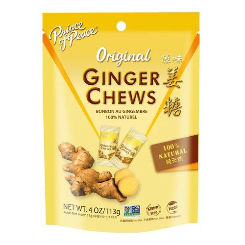 Prince Of Peace Ginger Chews Original 4 oz Bag