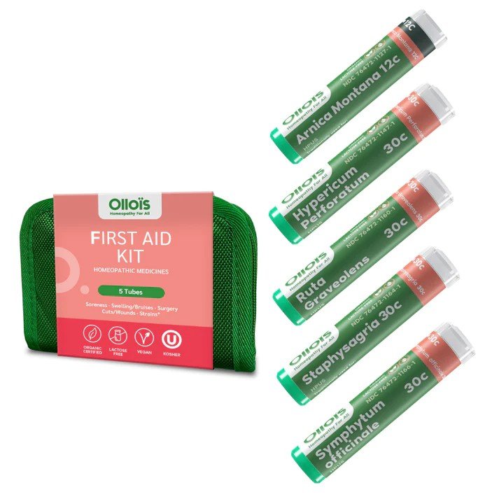 Ollois Homeopathics Homeopathic First Aid Kit - 5 tubes 80 per tube Pellet