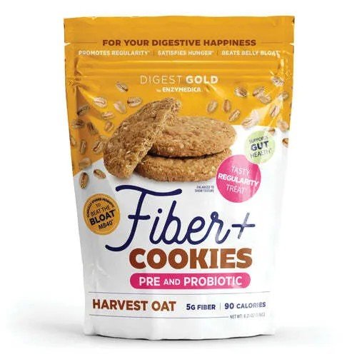 Enzymedica Fiber+ Cookies - Harvest Oat 6.21 oz Cookies