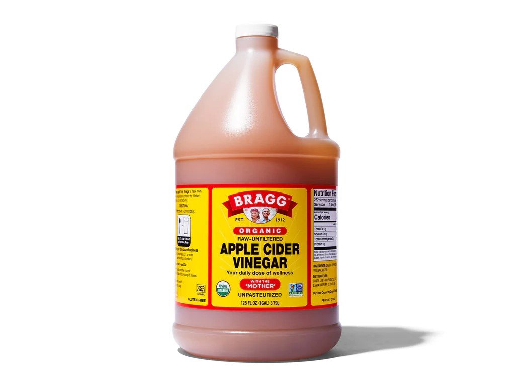 Bragg Organic Raw Apple Cider Vinegar Unfiltered 1 Gal (128oz) Liquid