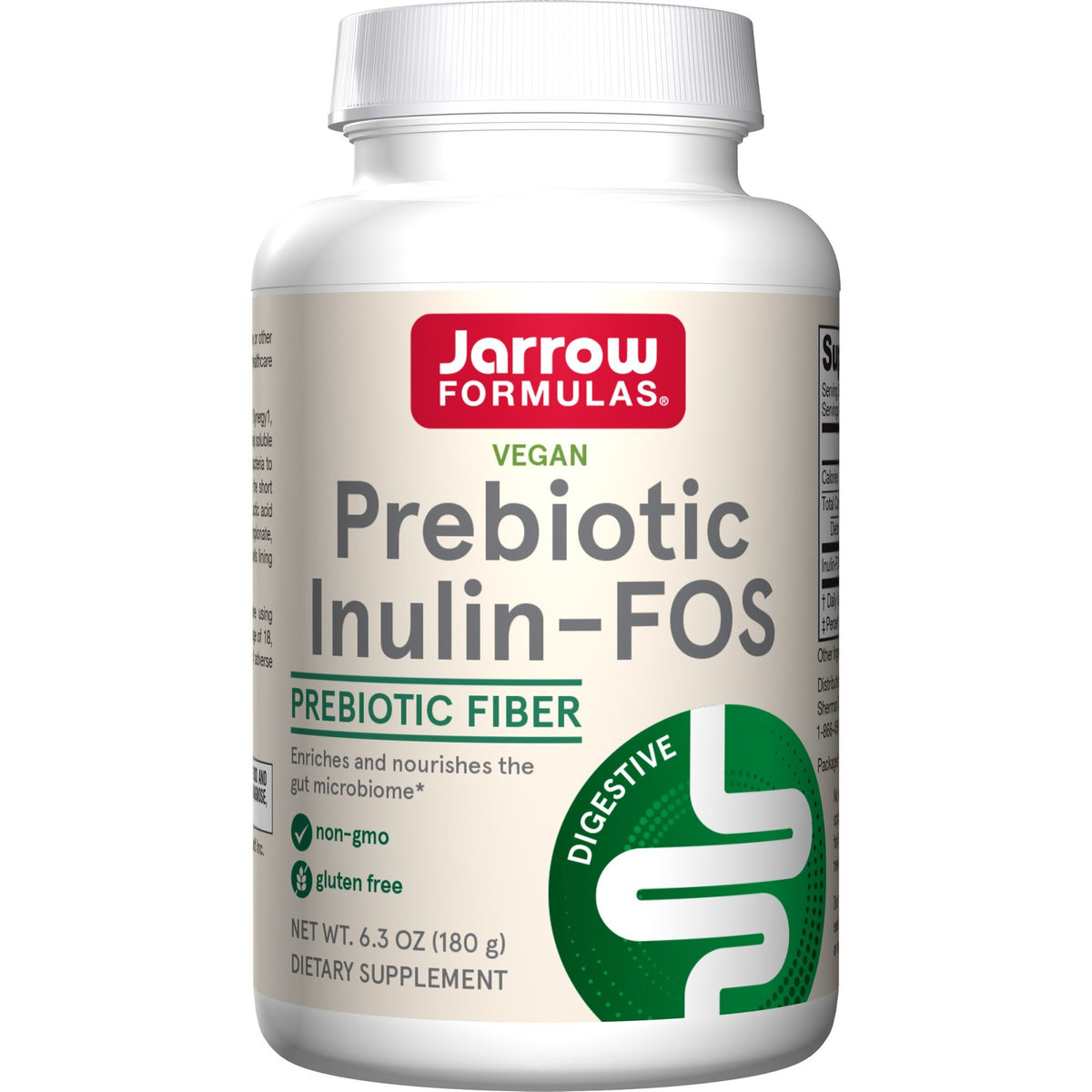 Jarrow Formulas Prebiotic Inulin-FOS 180 g Powder