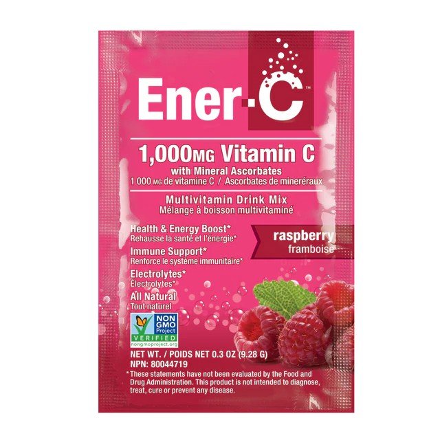Ener-Life Ener-C 1000 mg Vitamin C Raspberry 30 ct Packet