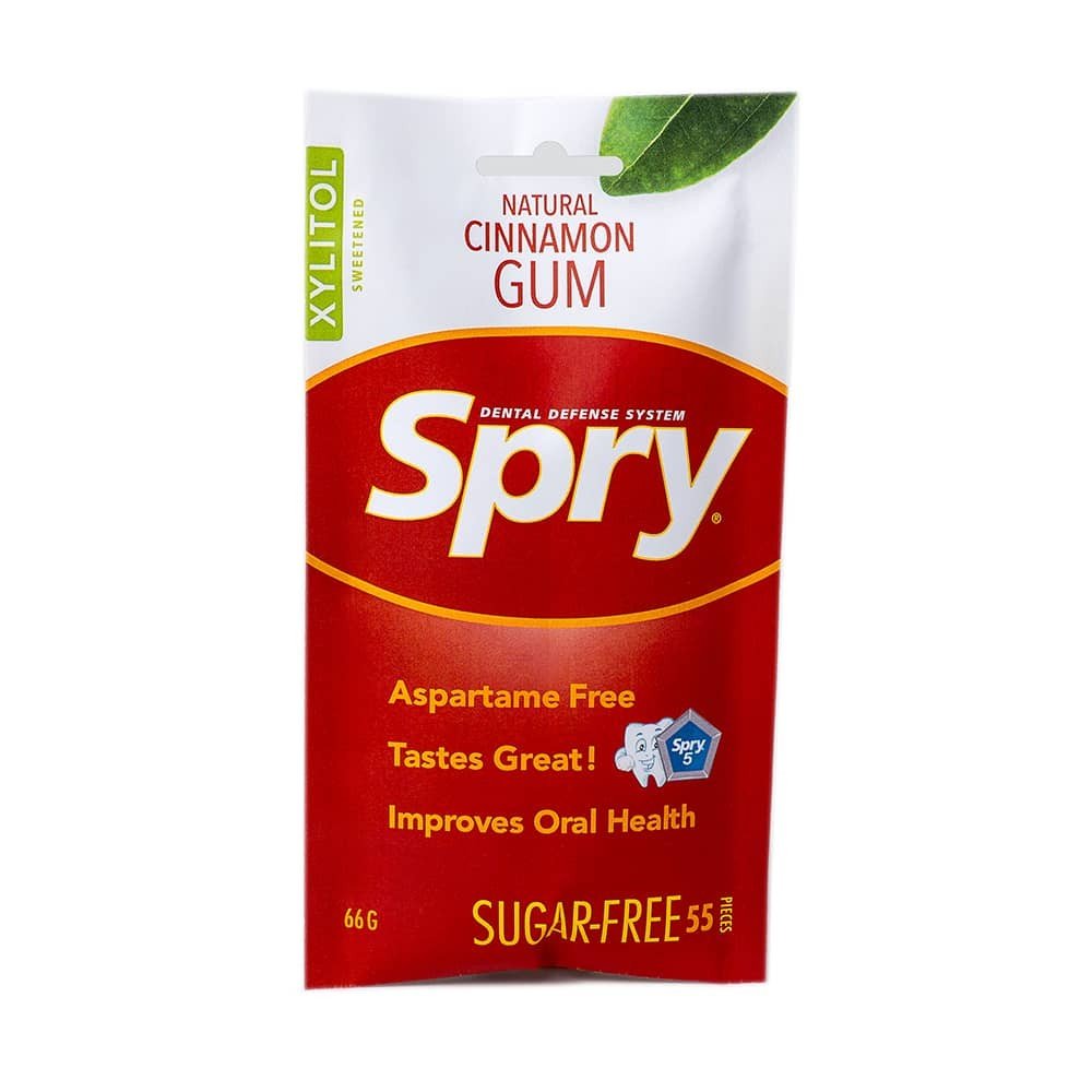 Xlear Spry Xylitol-Sugar-Free-Gum-Cinnamon 55 Bag