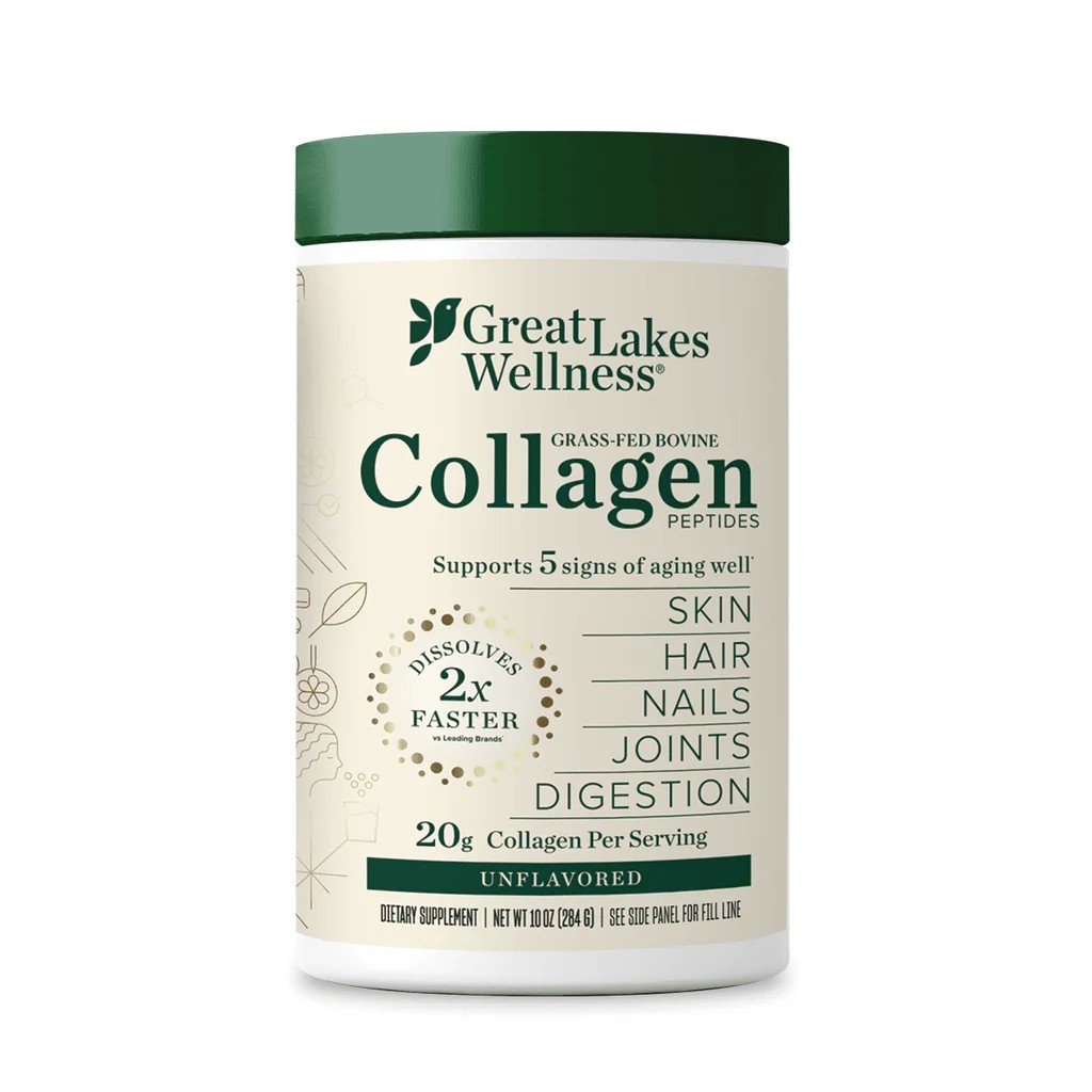 Great Lakes Wellness Collagen Peptides-Unflavored 10 oz (284 g) Powder