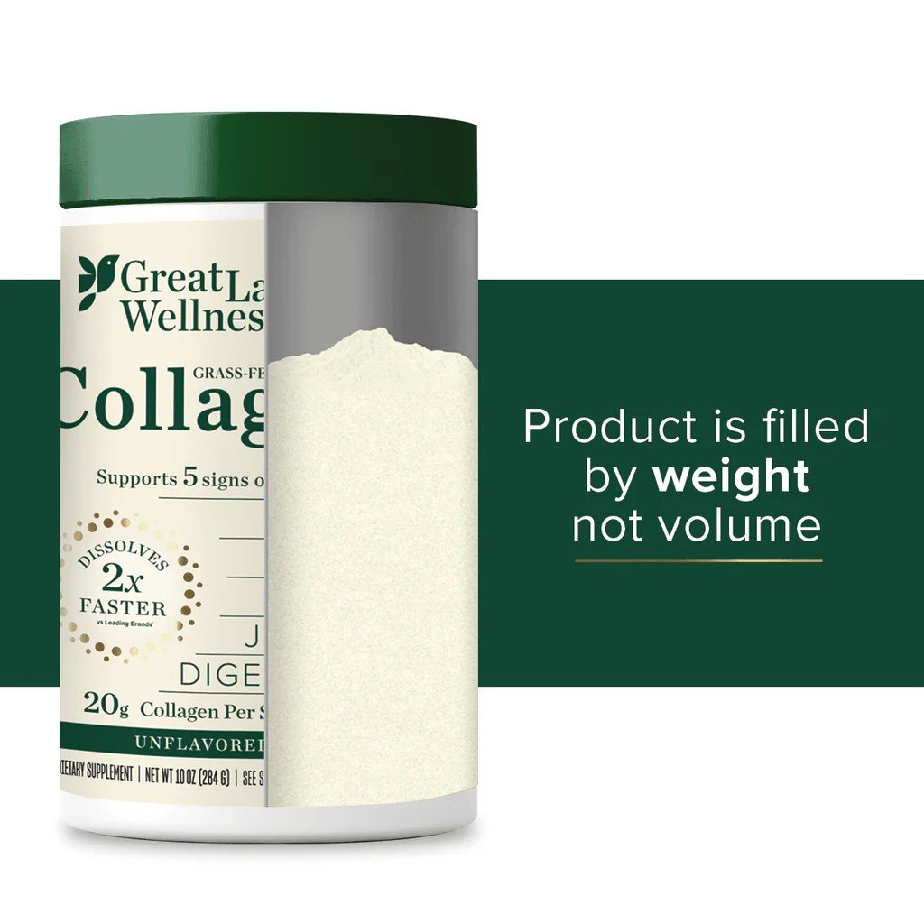 Great Lakes Wellness Collagen Peptides-Unflavored 10 oz (284 g) Powder