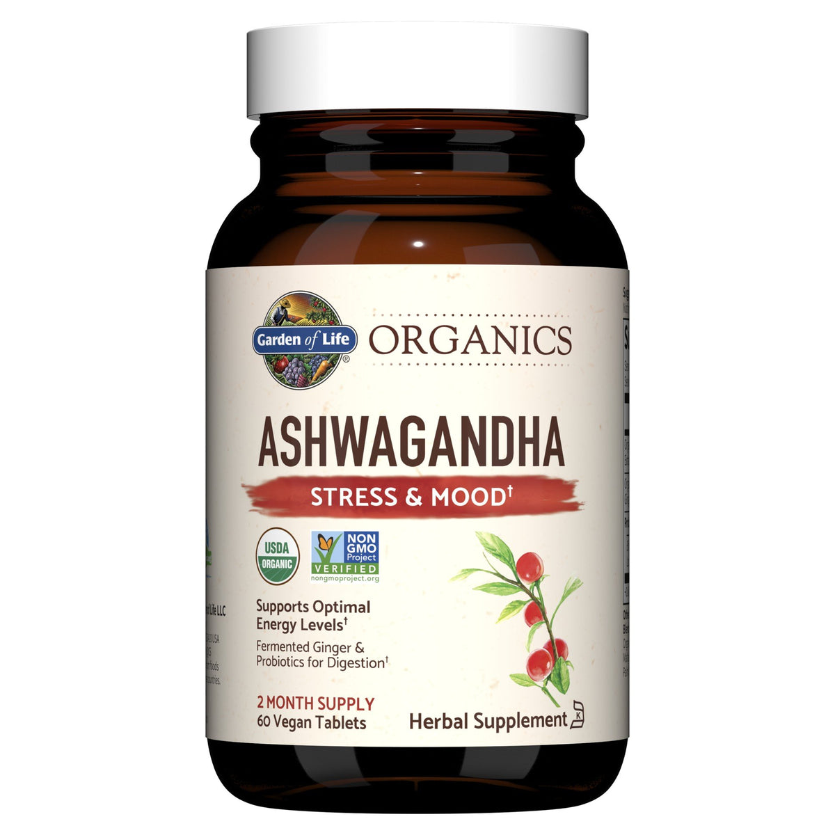 Garden of Life Garden of Life Organics Ashwagandha Stress &amp; Mood 60 Tablet