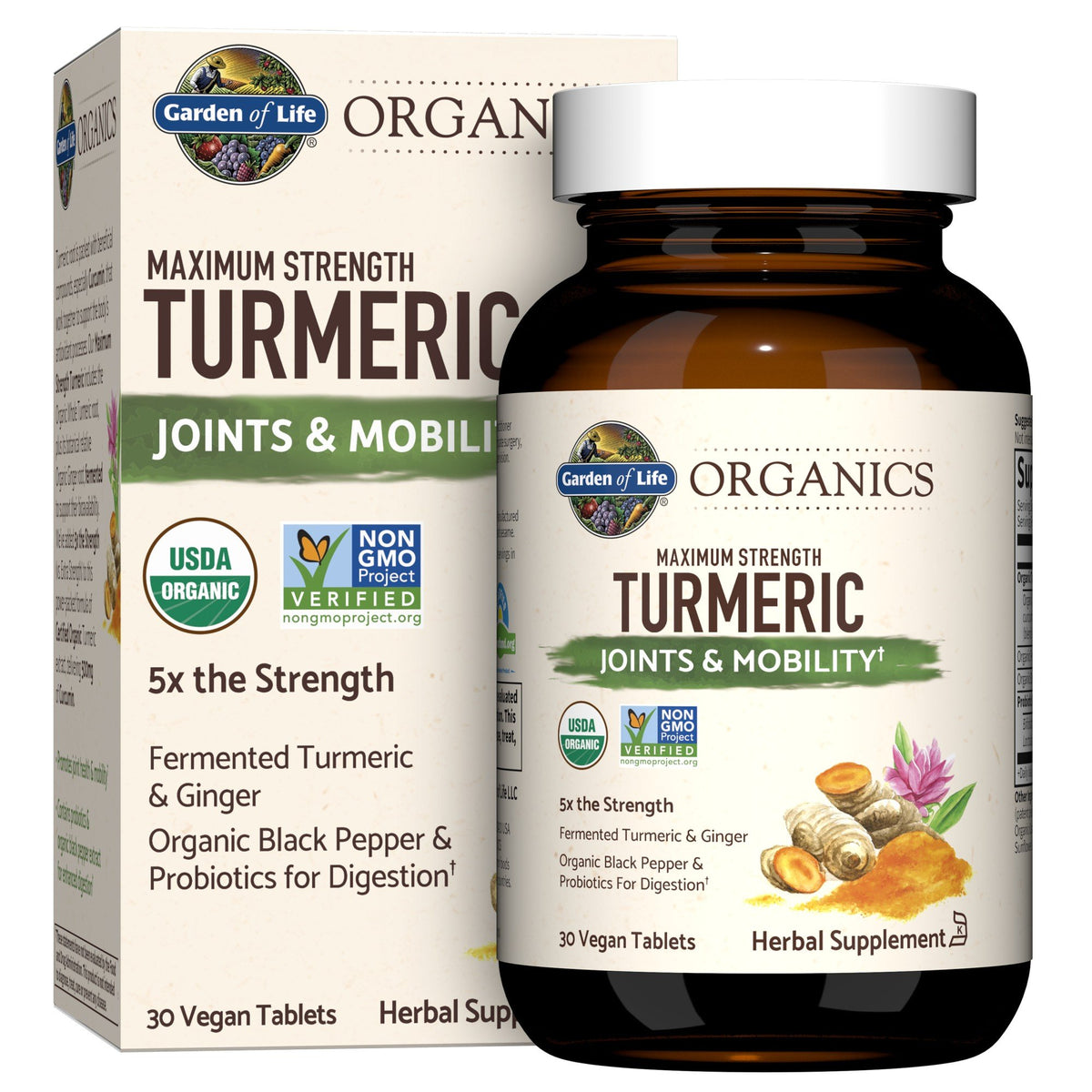 Garden of Life Garden of Life Organics Maximum Strength Turmeric Joints & Mobility 30 Tablet