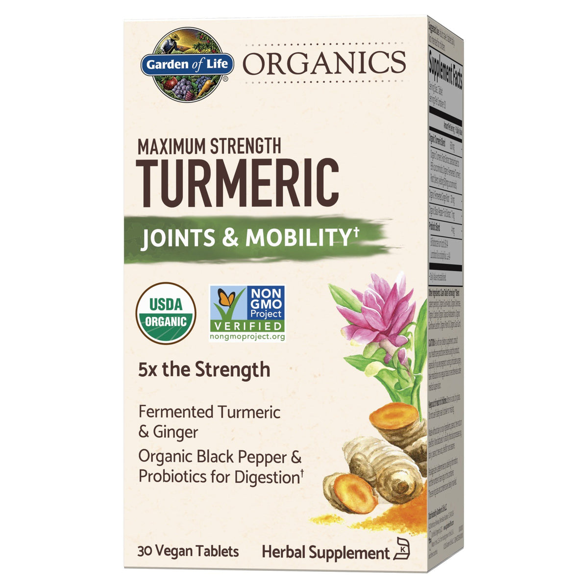 Garden of Life Garden of Life Organics Maximum Strength Turmeric Joints &amp; Mobility 30 Tablet