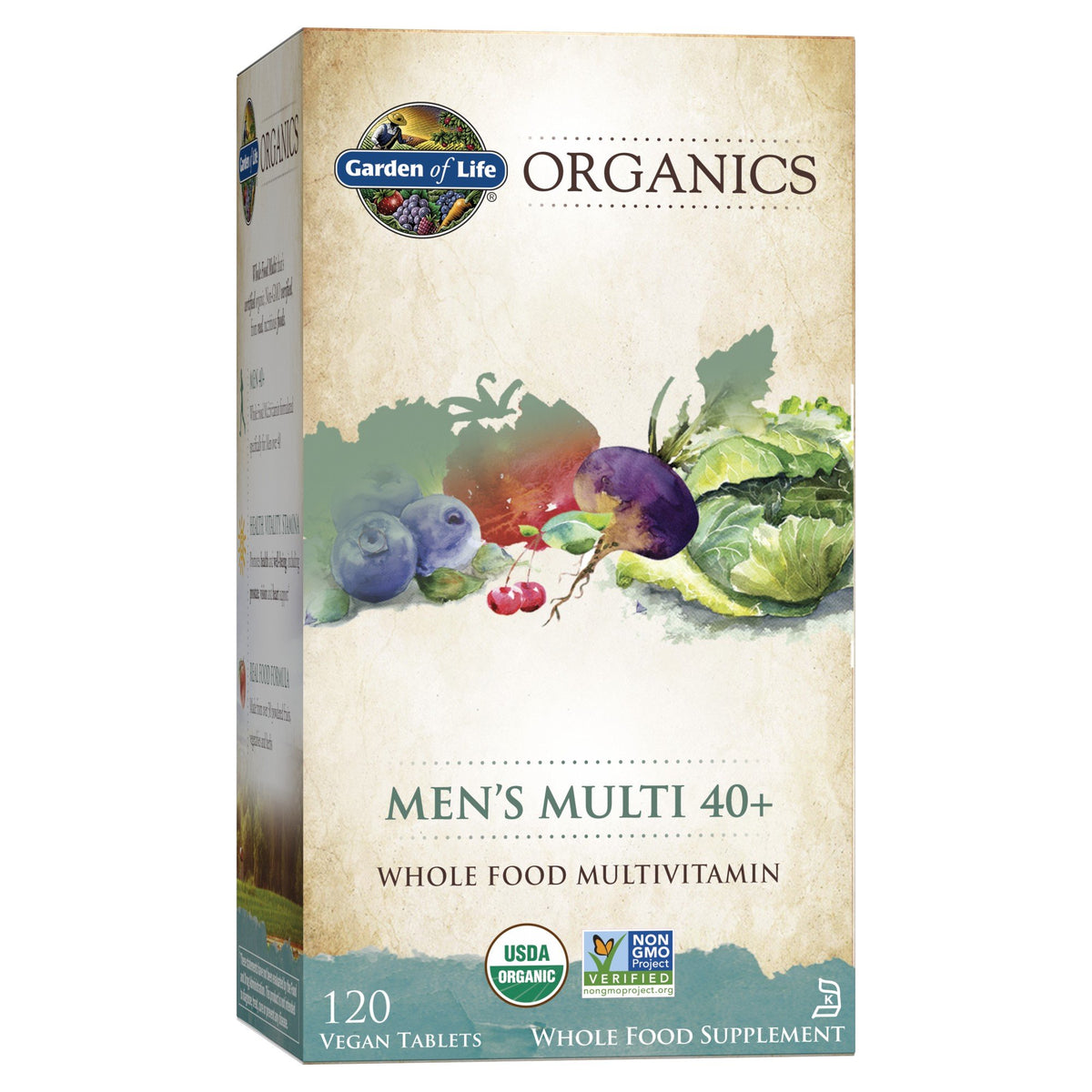Garden of Life Garden of Life Organics Men&#39;s Multi 40+ 120 Tablet