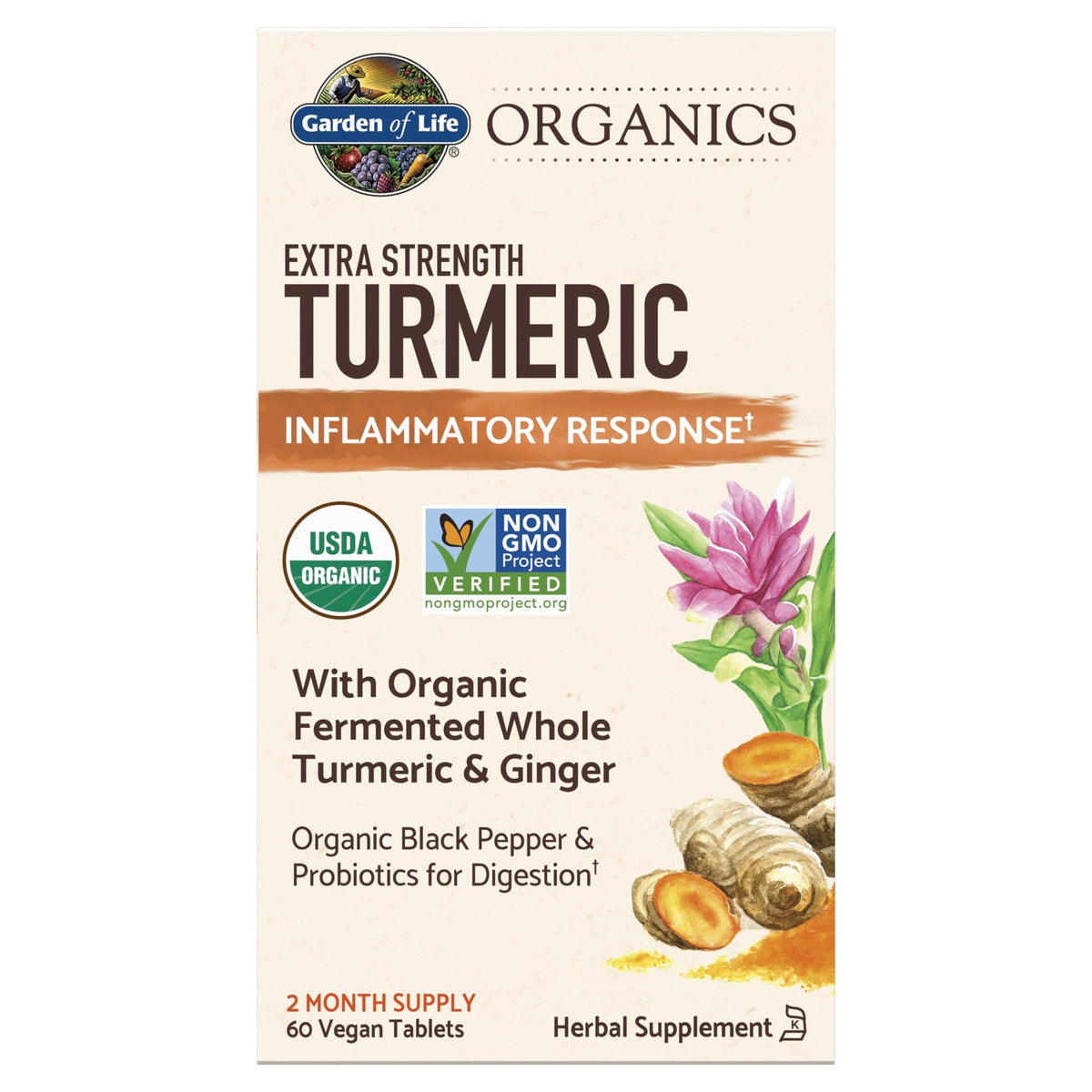 Garden of Life Garden of Life Organics Extra Strength Turmeric Inflammatory Response 60 Tablet