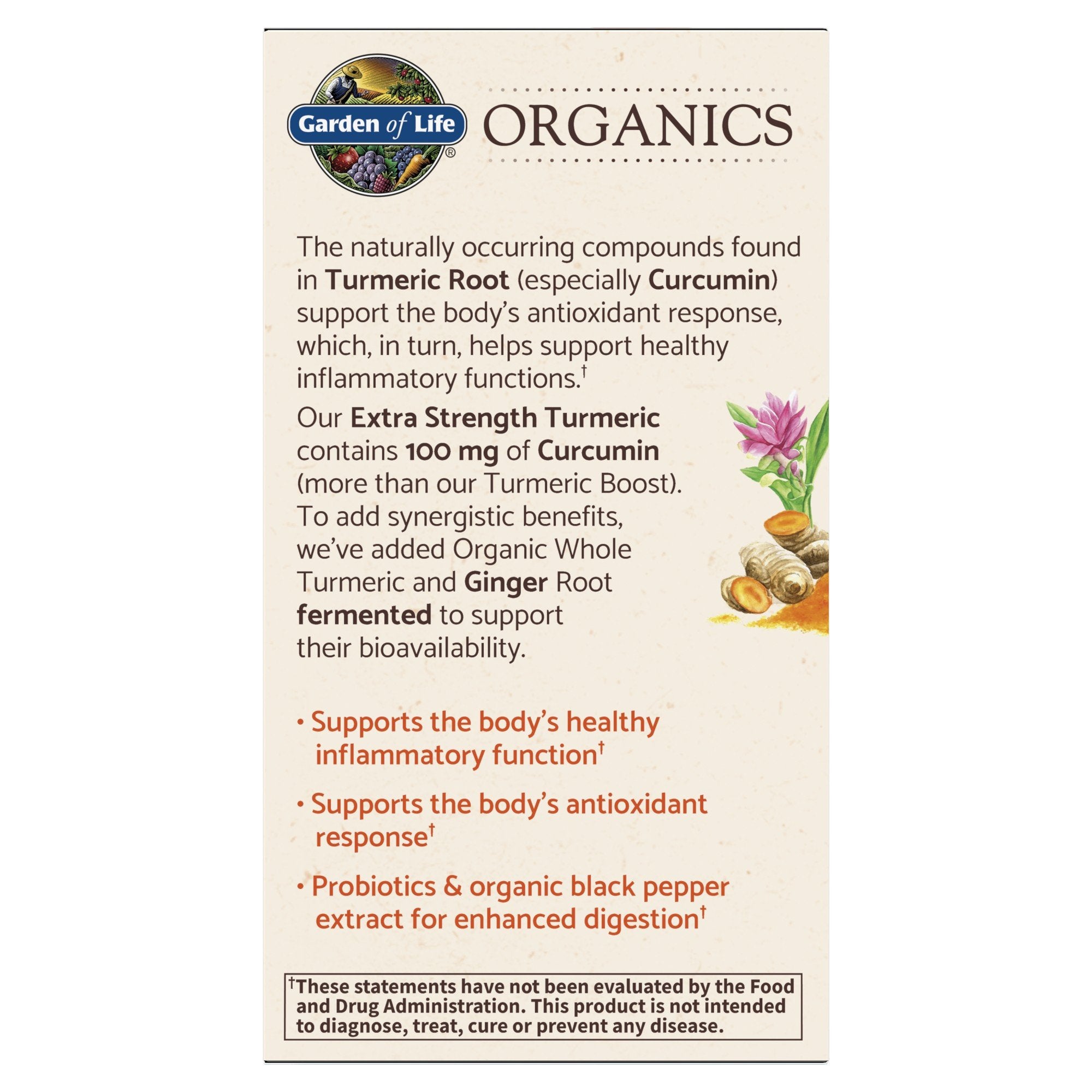 Garden Of Life Garden Of Life Organics Extra Strength Turmeric Inflamm Vitaminlife