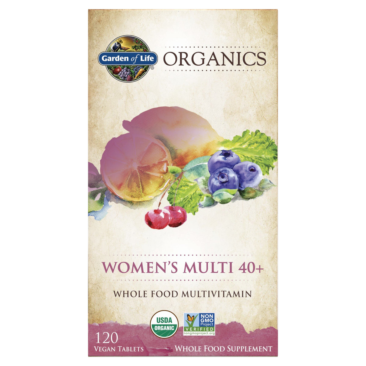 Garden of Life Garden of Life Organics Women&#39;s Multi 40+ 120 Tablet