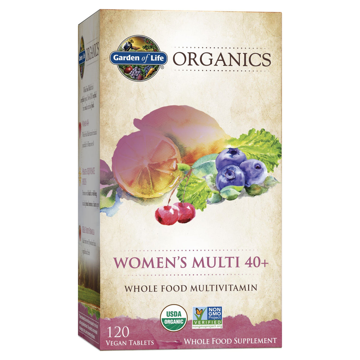 Garden of Life Garden of Life Organics Women&#39;s Multi 40+ 120 Tablet