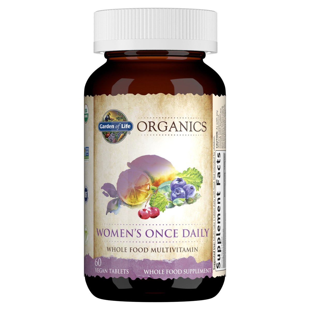 Garden of Life Garden of Life Organics Women&#39;s Once Daily Multi 60 Tablet