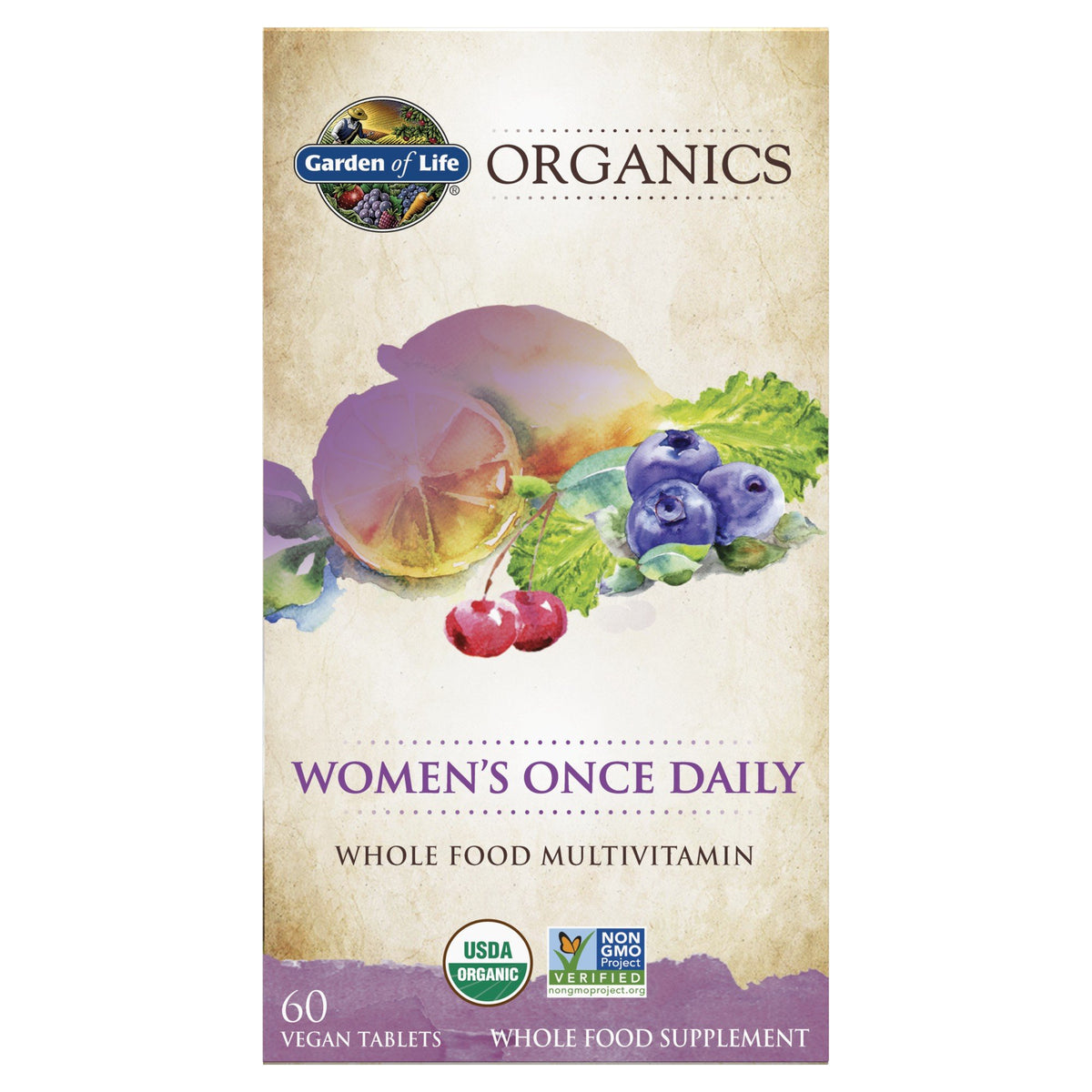 Garden of Life Garden of Life Organics Women&#39;s Once Daily Multi 60 Tablet