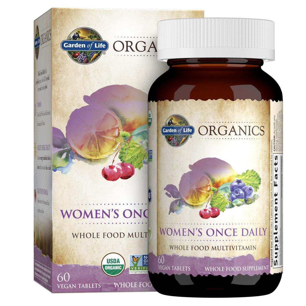 Garden of Life Garden of Life Organics Women's Once Daily Multi 60 Tablet