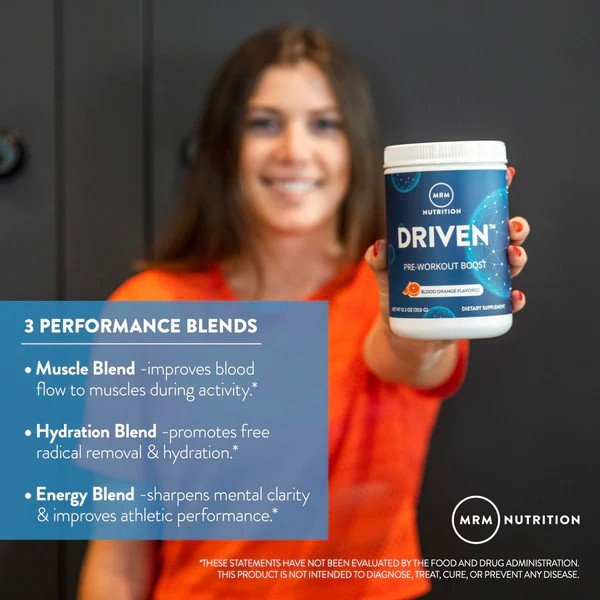 MRM (Metabolic Response Modifiers) Driven Pre-Workout Boost -Mixed Berries 350g Powder