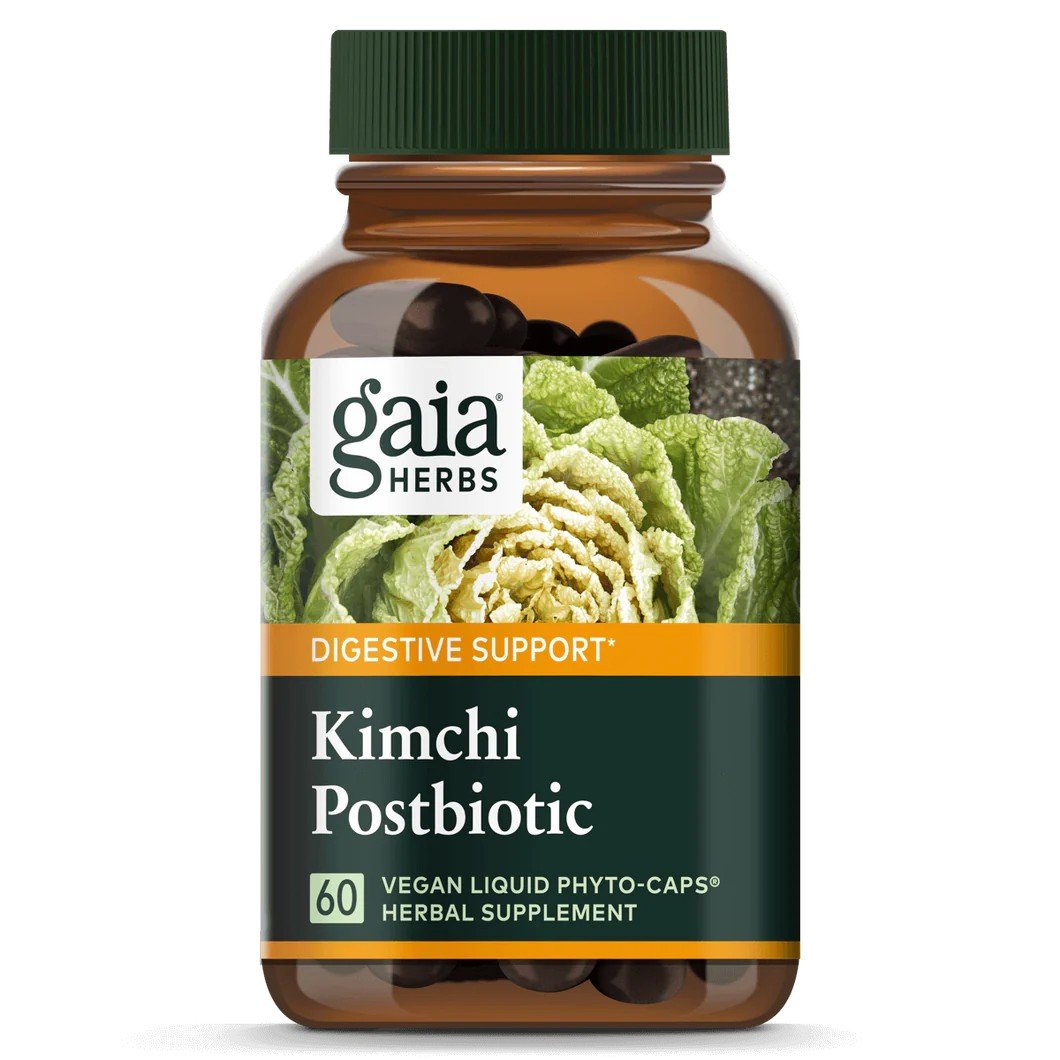 Gaia Herbs Kimchi Postbiotic 60 Vegan Liquid Phyto-Caps