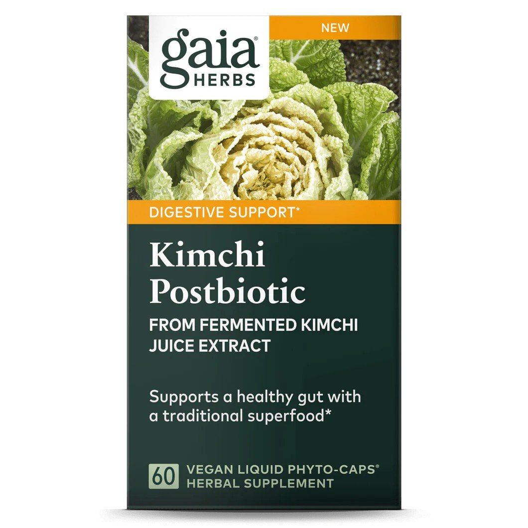 Gaia Herbs Kimchi Postbiotic 60 Vegan Liquid Phyto-Caps