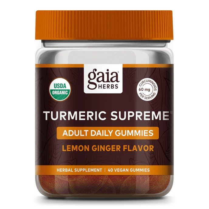 Gaia Herbs Turmeric Supreme Adult Daily Gummies 40 Gummy