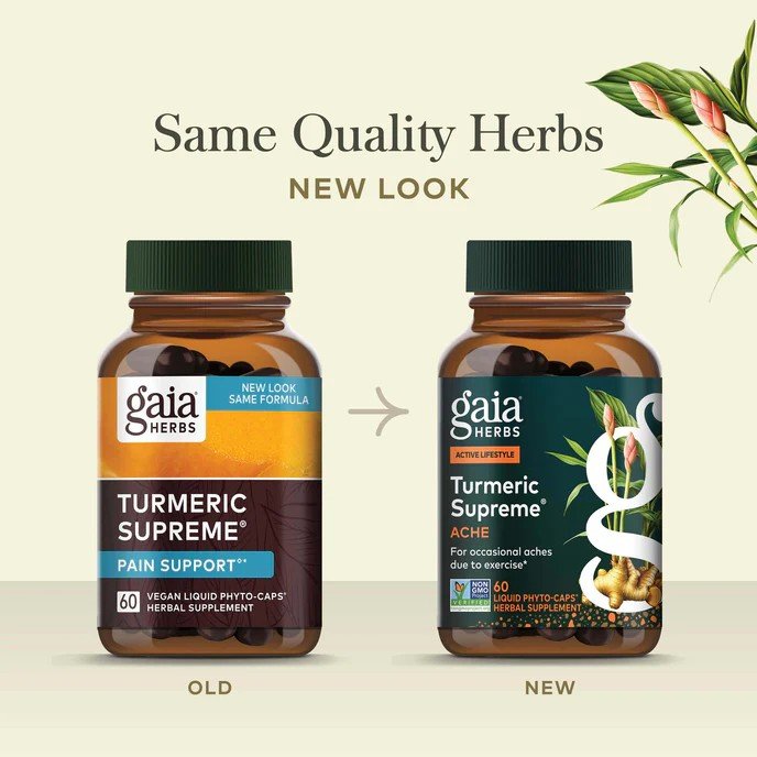Gaia Herbs Turmeric Supreme Ache 60 Capsule