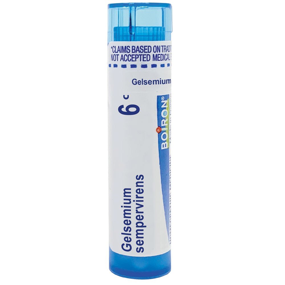 Boiron Gelsemium Sempervirens 6C Homeopathic Single Medicine For Stress & Sleep 1 Tube Pellet