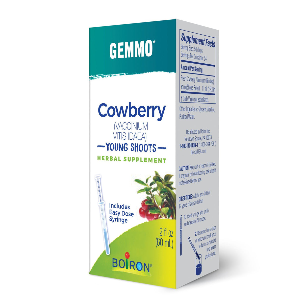 Boiron Cowberry, Young Shoots Herbal Supplement 2 fl oz (60 ml) Liquid