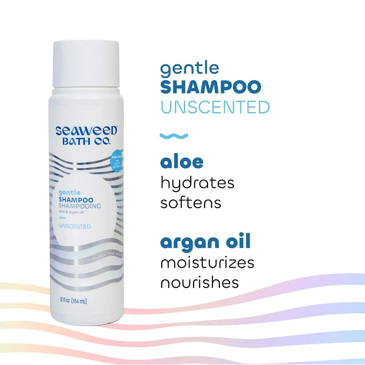 The Seaweed Bath Co. Gentle Shampoo Unscented 12 oz Liquid