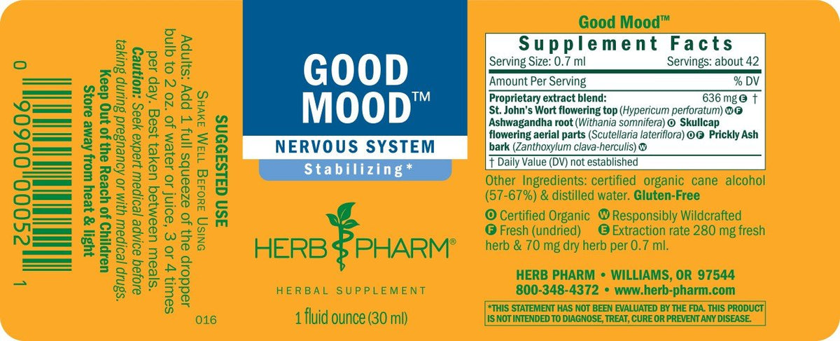 Herb Pharm Good Mood 1 oz Liquid