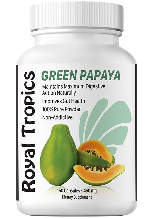 Royal Tropics Green Papaya Digestive Enzymes 150 Capsule