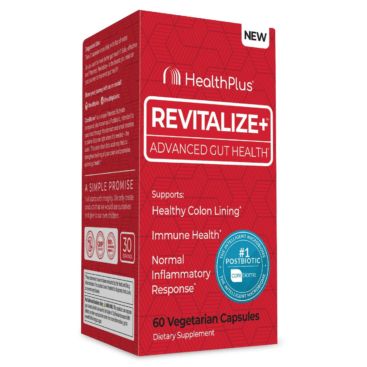 Health Plus Revitalize+ Advanced Gut Health 60 Capsule