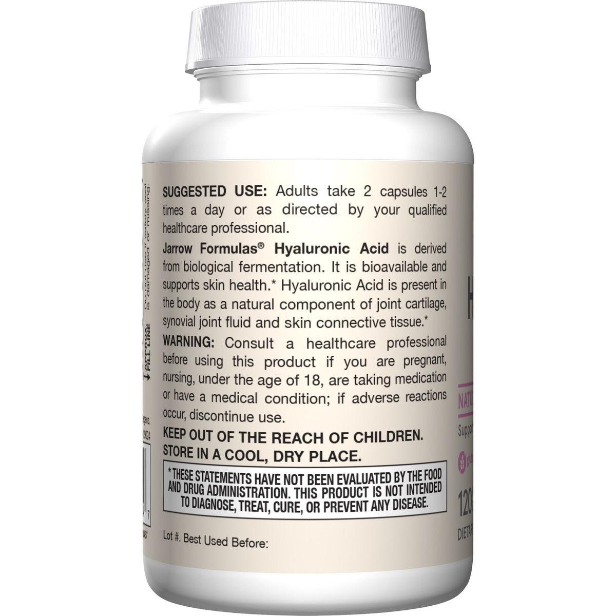 Jarrow Formulas Hyaluronic Acid 120 Capsule