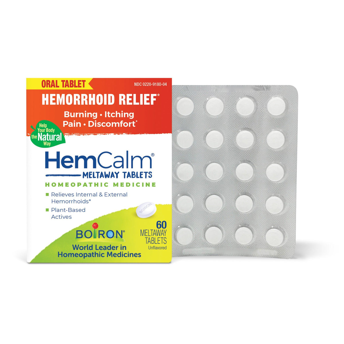 Boiron HemCalm Homeopathic Medicine For Hemorrhoid Relief 60 Tablet