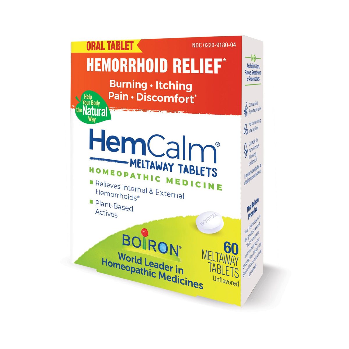 Boiron HemCalm Homeopathic Medicine For Hemorrhoid Relief 60 Tablet