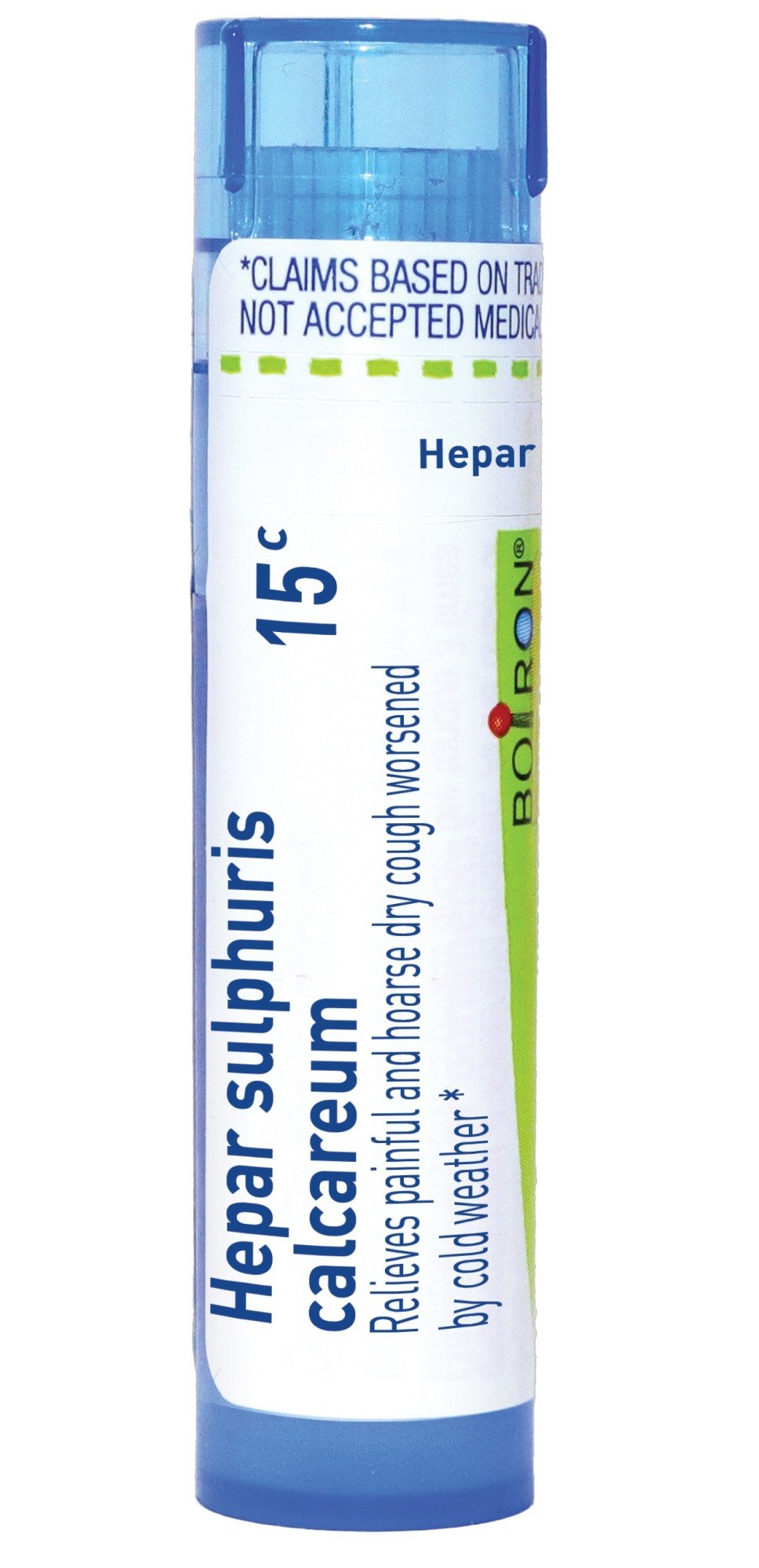 Boiron Hepar Sulphuris Calcareum 15C Homeopathic Single Medicine For Cough, Cold & Flu 80 Pellet