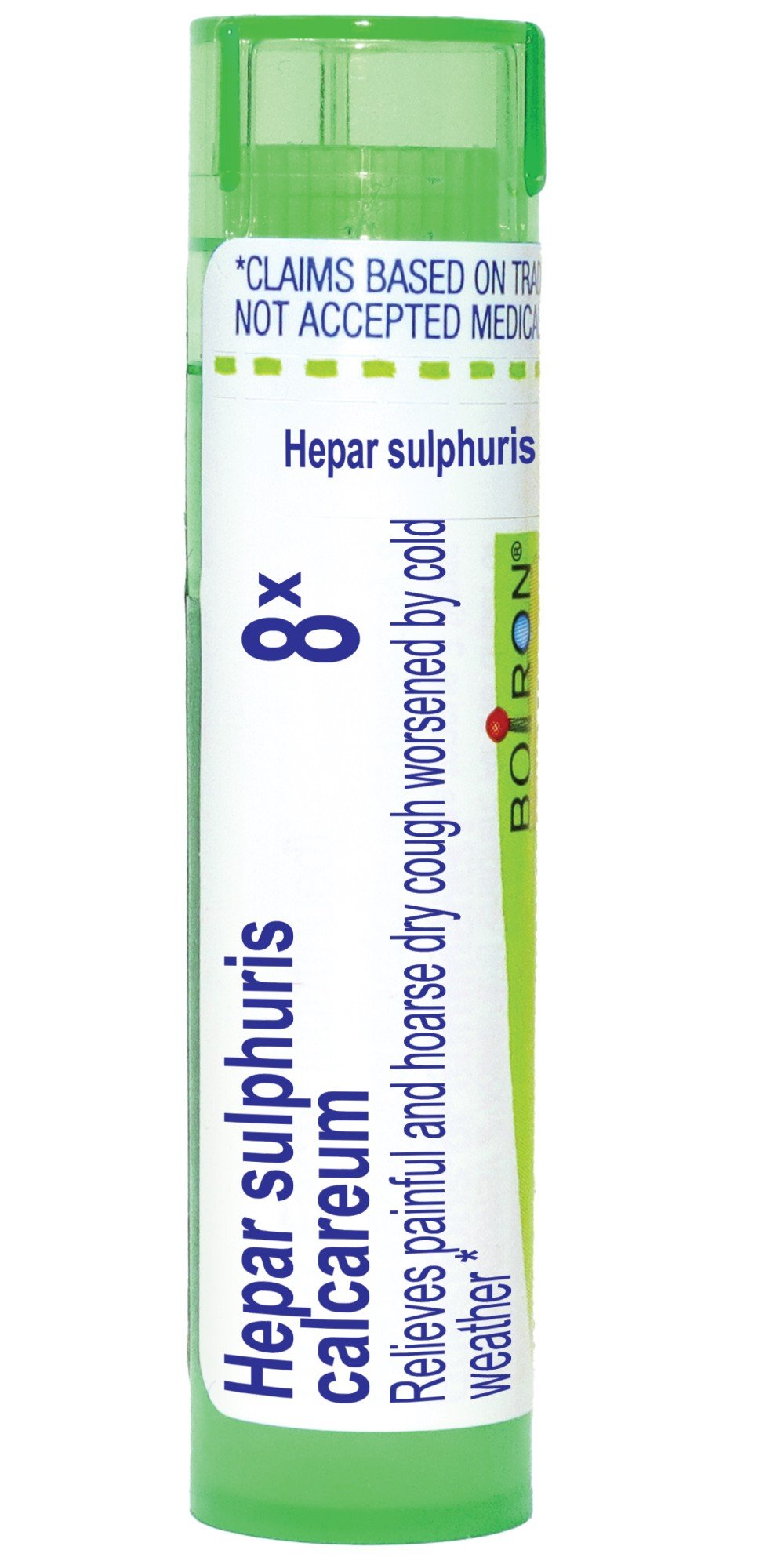 Boiron Hepar Sulphuris Calcareum 8X Homeopathic Single Medicine For Cough, Cold & Flu 80 Pellet