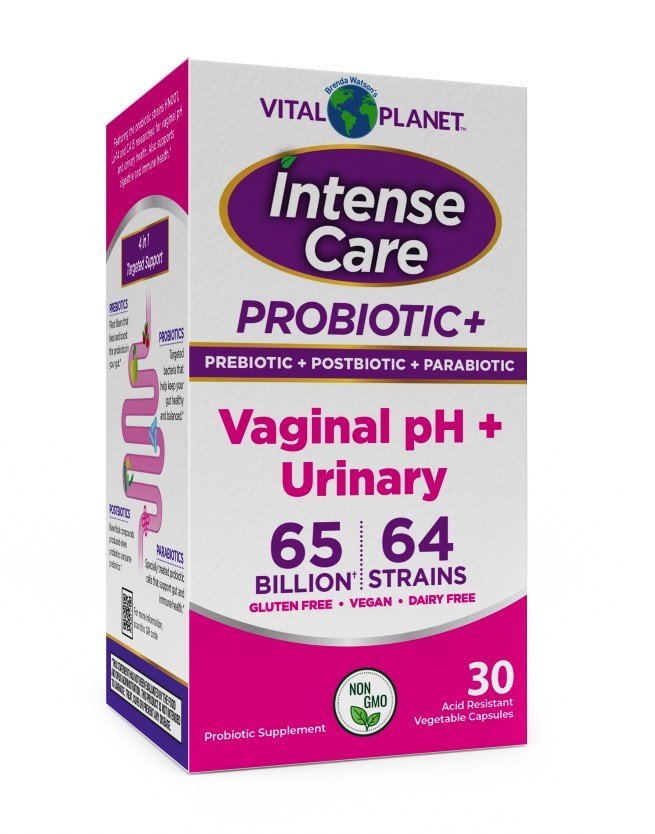 Vital Planet Intense Care Probiotic-Vaginal pH + Urinary-Refrigeration Required 30 Acid Resistant Vegetable Capsules