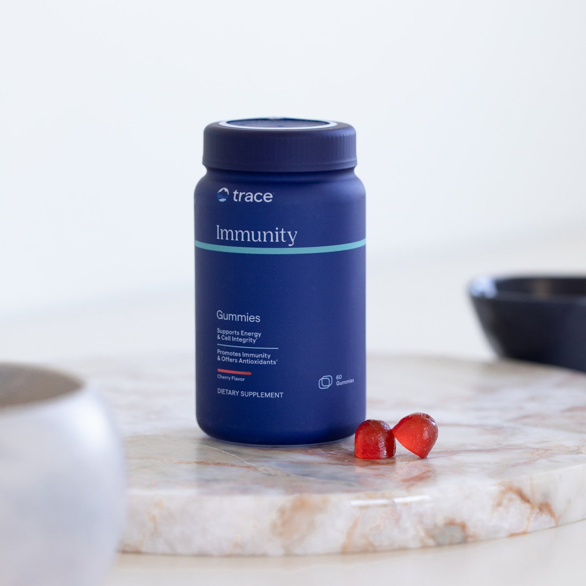 Trace Minerals Immunity Gummies Cherry Flavor 60 Gummy