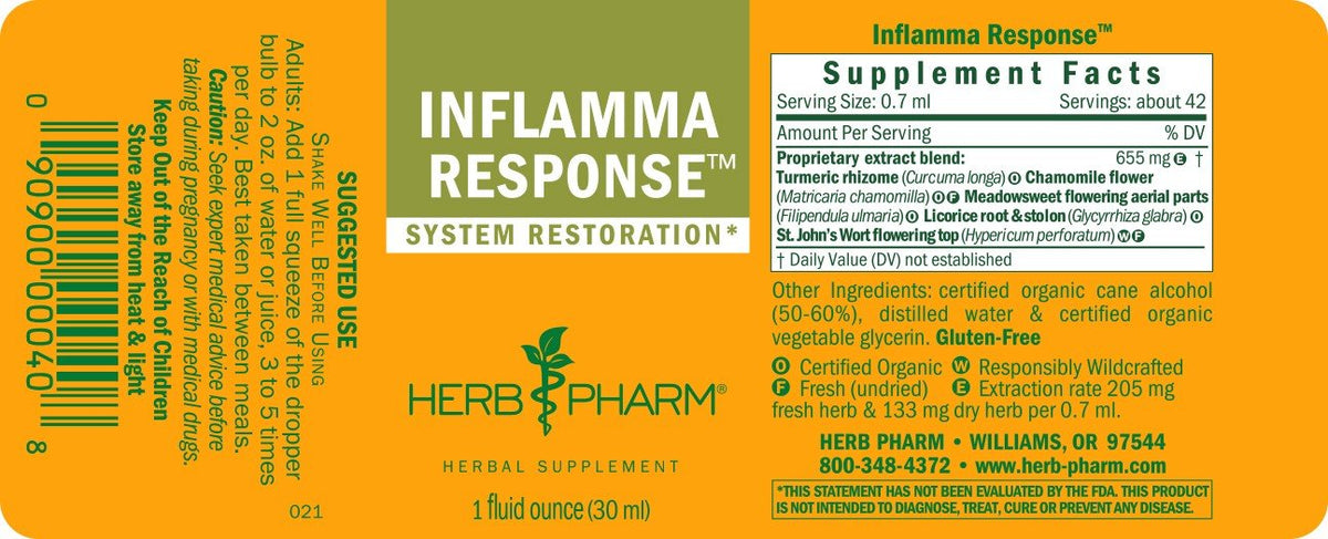 Herb Pharm Inflamma Response 1 oz Liquid