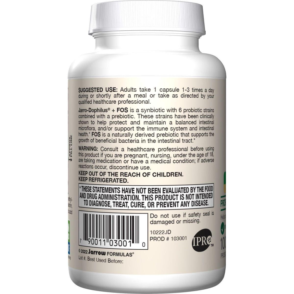 Jarrow Formulas Jarro-Dophilus + FOS 100 Capsule