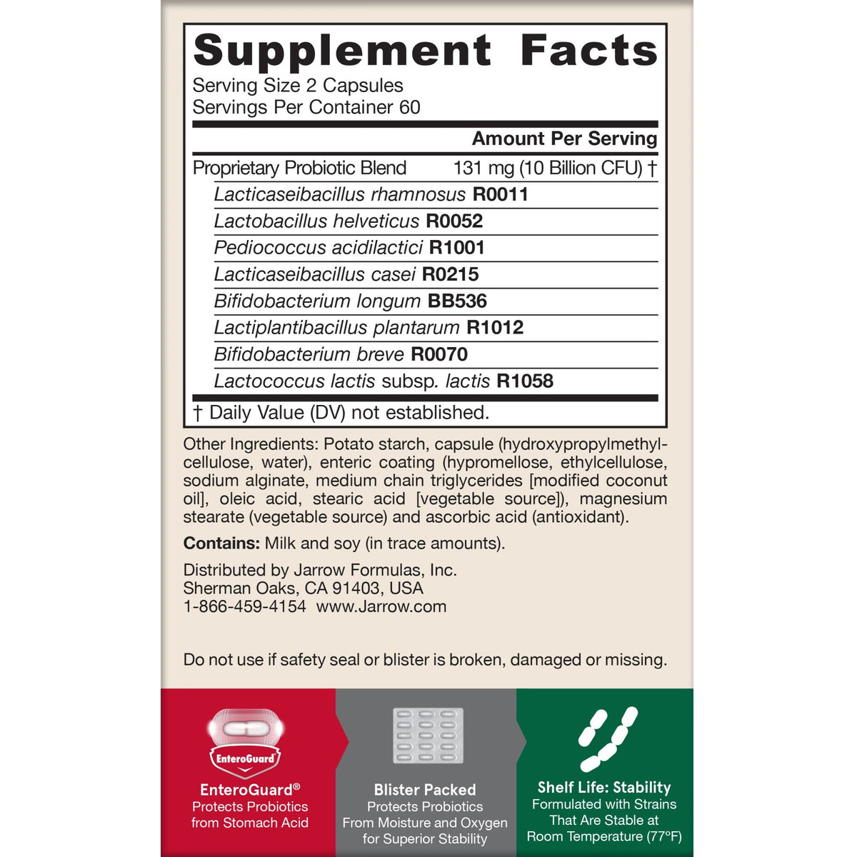 Jarrow Formulas Jarro-Dophilus EPS 120 VegCap