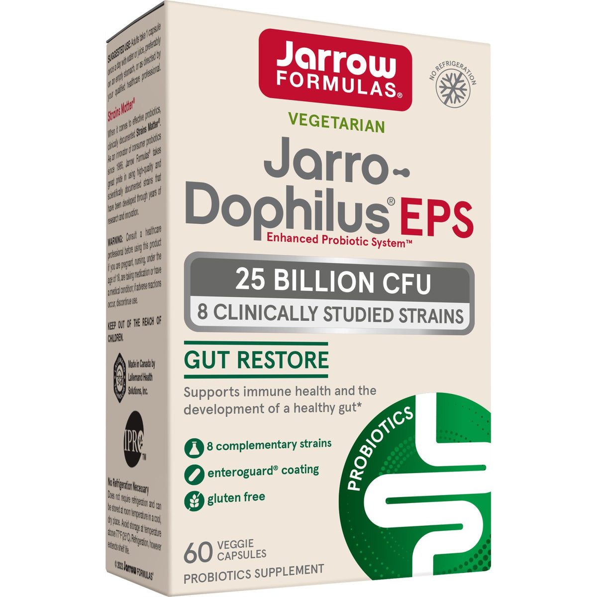 Jarrow Formulas Jarro-Dophilus EPS Higher Potency 60 VegCap