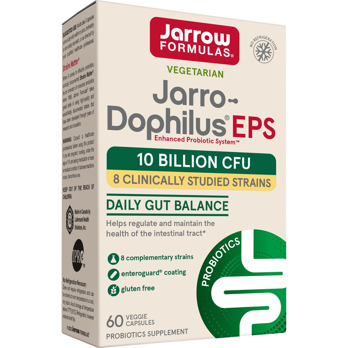 Jarrow Formulas Jarro-Dophilus EPS-10 Billion CFU 60 Veggie Capsules